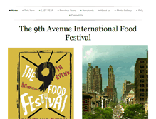 Tablet Screenshot of ninthavenuefoodfestival.com